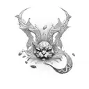 triplet tattoo design idea