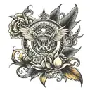 back tattoo design idea