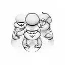 3 wise monkeys tattoo design idea