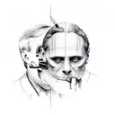 Hannibal Lecter  tattoo design idea