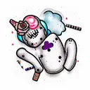 voodoo doll tattoo design idea
