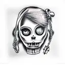 voodoo doll tattoo design idea