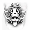 voodoo doll tattoo design idea