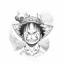 One piece luffy, zoro, Sanji, Maya, taino  tattoo design idea