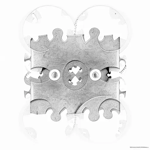 tank puzzle pieces  tattoo design idea