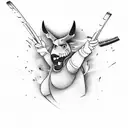 work that shows anxiety and how playing tennis helps to get rid of it, that rackets appear, a tennis court tattoo design idea