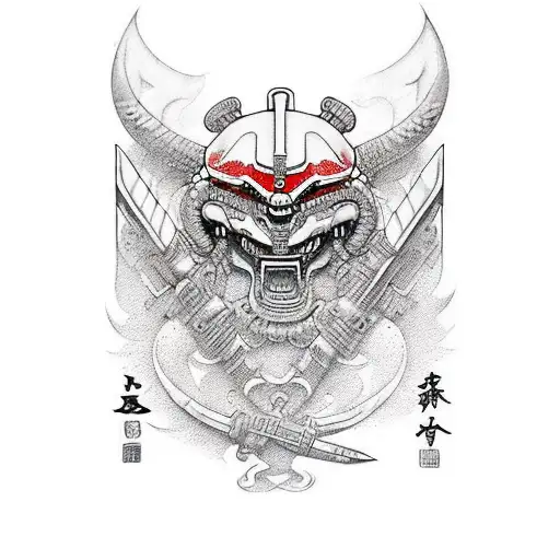 spartan and infantry marine tattoo design idea