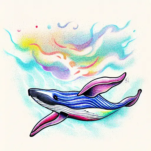 whale tattoo design idea
