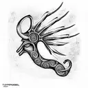 Kokopelli God tattoo design idea