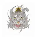 Name Arya tattoo design idea