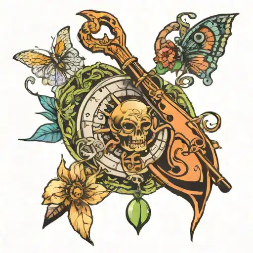 Cancer Aries love money kayaking reading crafts tattoo design idea