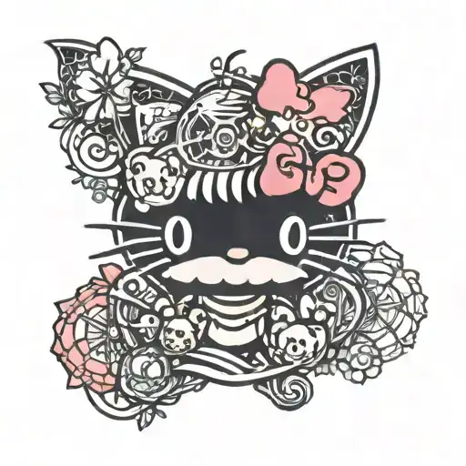 hello kitty tattoo design idea