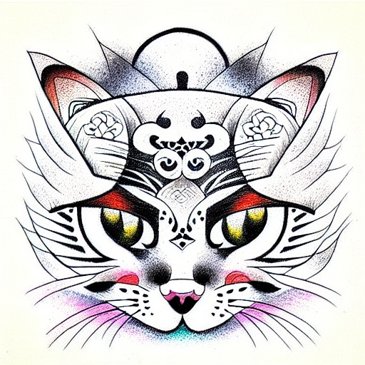 Oottati 30 Sheets Hand Arm Clavicle Temporary Tattoo Cute Japanese Style Cat   eBay