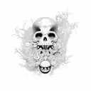 existential dread tattoo design idea