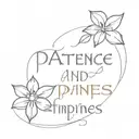 patience and thanks, patience and happiness tattoo design idea