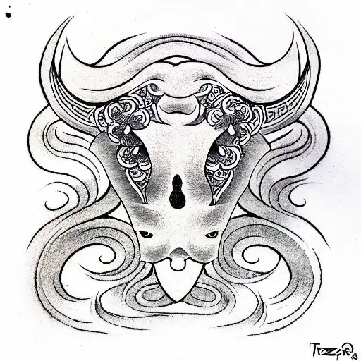 taurus tattoo design idea