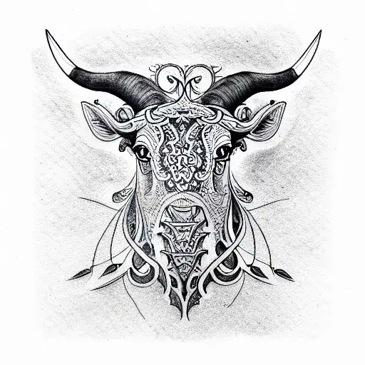 taurus tattoo design idea