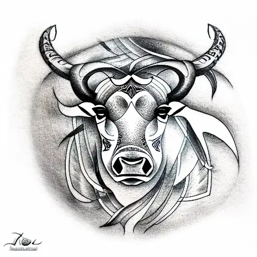 taurus tattoo design idea