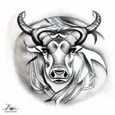 taurus tattoo design idea