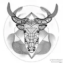 taurus tattoo design idea