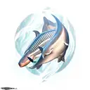 Beluga Sturgeon tattoo design idea