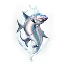 Beluga Sturgeon tattoo design idea