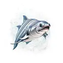 Beluga Sturgeon tattoo design idea