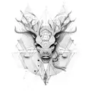 bio mechanical tattoo design idea