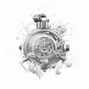 bio-mechanical tattoo design idea