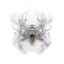 bio mechanical tattoo design idea