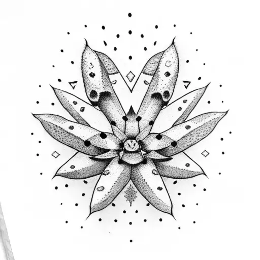 arrowhead cactus  tattoo design idea