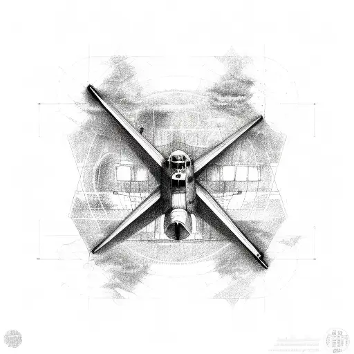 military aircraft markings tattoo design idea