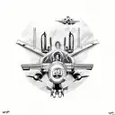 military aircraft markings tattoo design idea