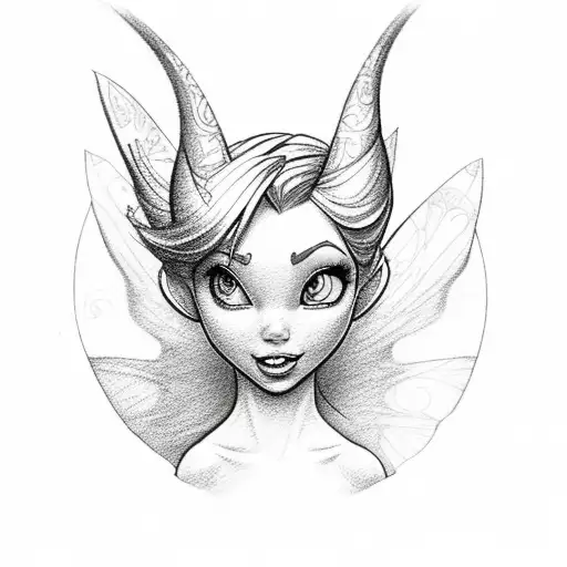 Tinkerbell tattoo design idea