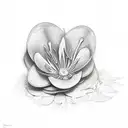 Tinkerbell flowers tattoo design idea