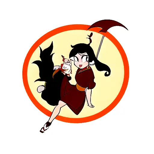 Mulan with mushu tattoo design idea