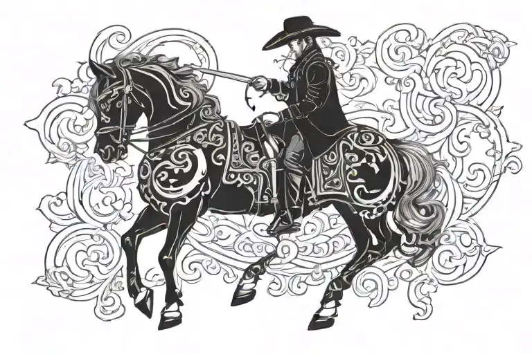 word matador in gothic style tattoo design idea