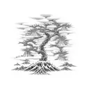 tree carp tattoo design idea