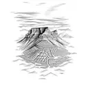 table mountain Cape town tattoo design idea