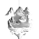 table mountain Cape town tattoo design idea