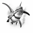 hammerhead shark tattoo design idea