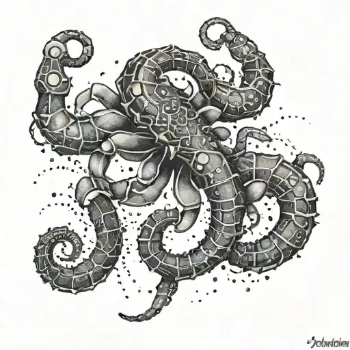 Scorpio lives Leo tattoo design idea