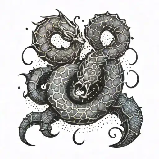 Leo Scorpio together   tattoo design idea