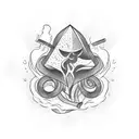 smoke tattoo design idea