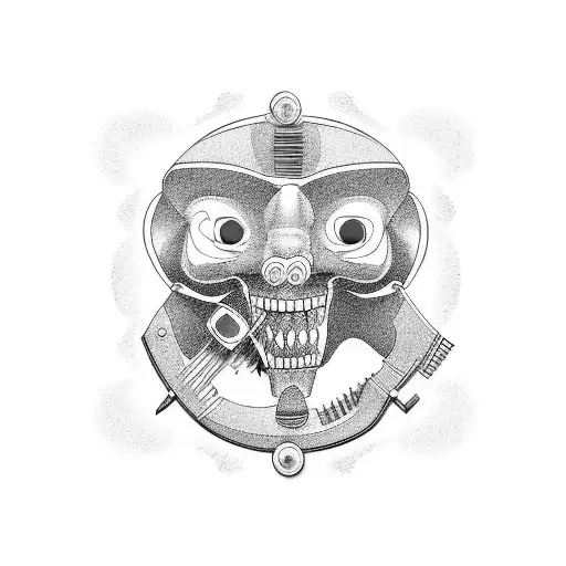 dentist at work  tattoo design idea