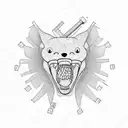 dentist at work  tattoo design idea