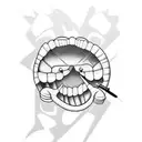 dentist at work  tattoo design idea