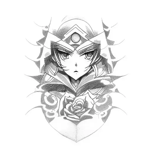 small tattoo with almost all popular anime tattoo design idea