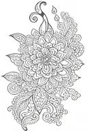 hindu mehndi patterns tattoo design idea