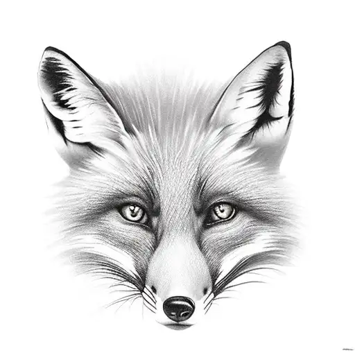 Fox tattoo design idea